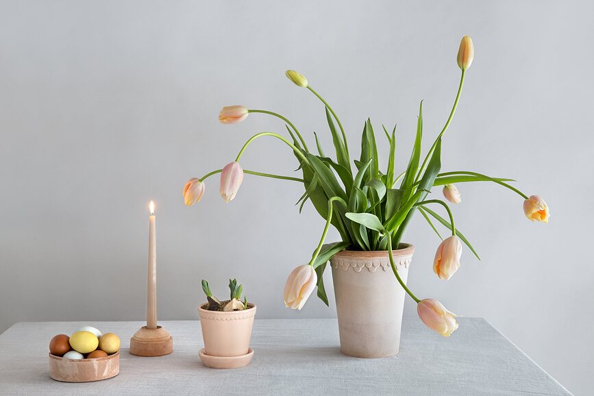 Københavner Lonec visok s podstavkom, 18 cm, roza