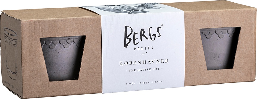 Københavner Tegle 10 cm 3 kom.