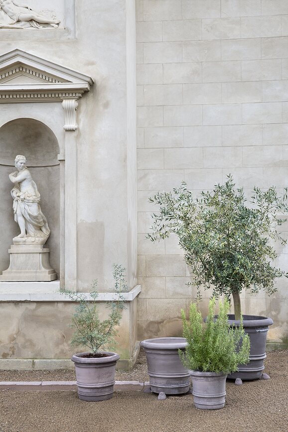 Lucca Žardinjera vrtna 40 cm siva