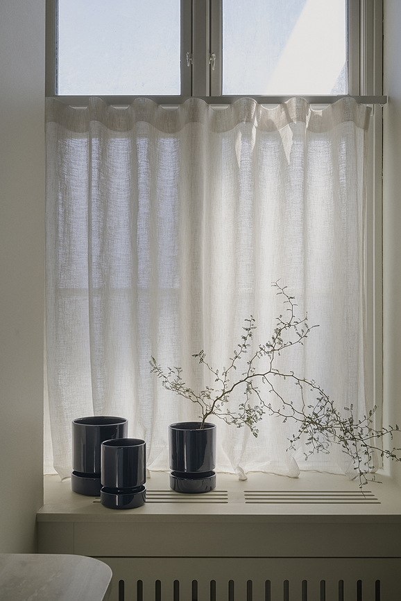 Maceta con plato esmaltada Hoff, 16 cm, azul zafiro