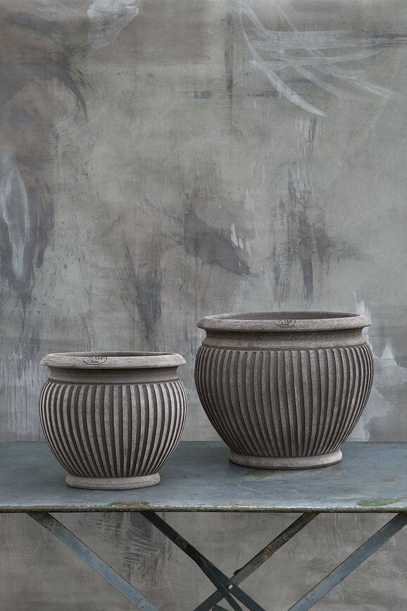 Macetero de jardín Piccolina, 40 cm, gris