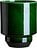 Maceta decorativa Hoff, de cerámica esmaltada, 18 cm, verde