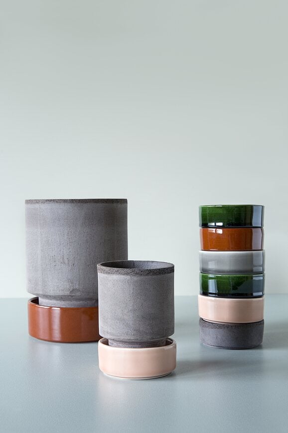 Maceta Hoff 8 cm, gris