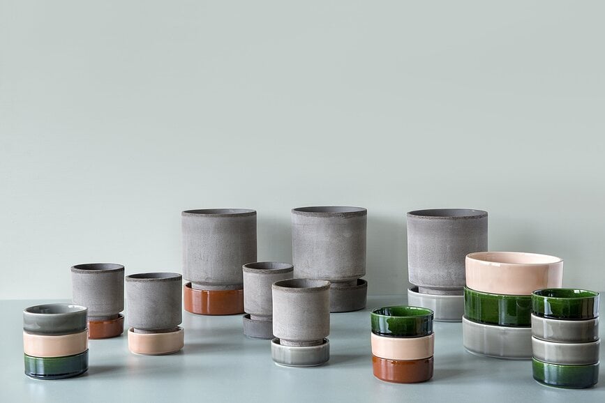 Maceta Hoff 8 cm, gris