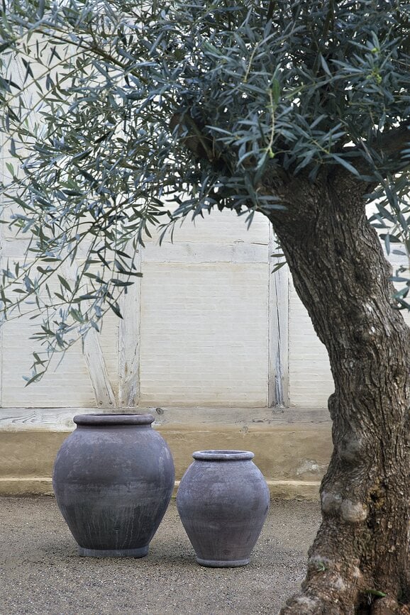 Maceta de jardín Olivia, 54 cm, gris