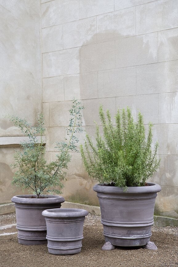 Maceta de jardín Lucca, 40 cm, gris