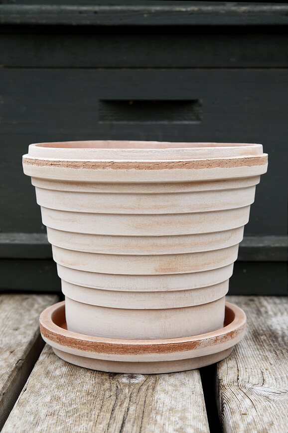 Maceta Planet Mars 12 cm, rosa, con plato