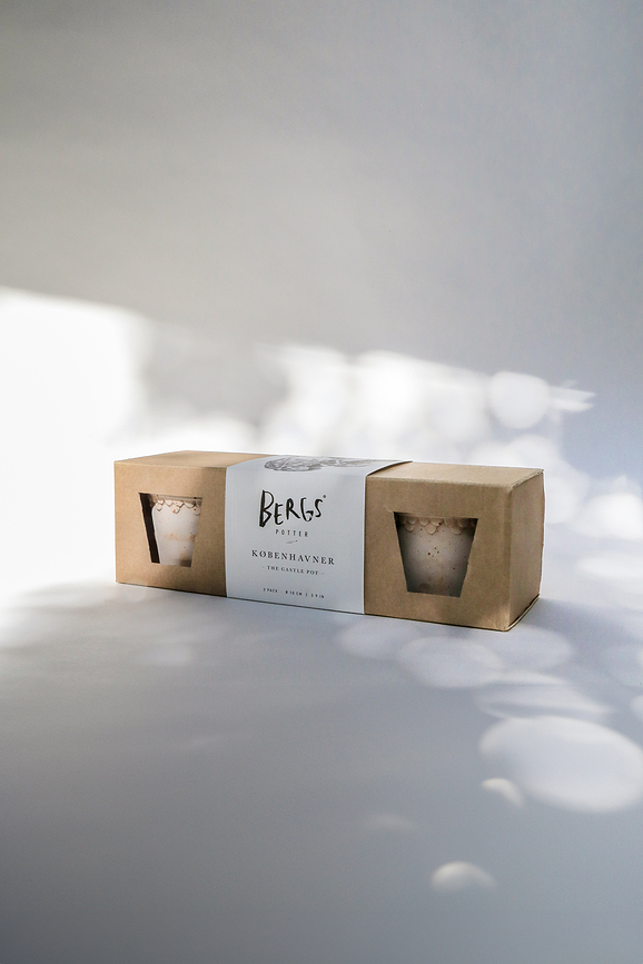 Macetas Københavner, 10 cm, rosadas, 3 unidades