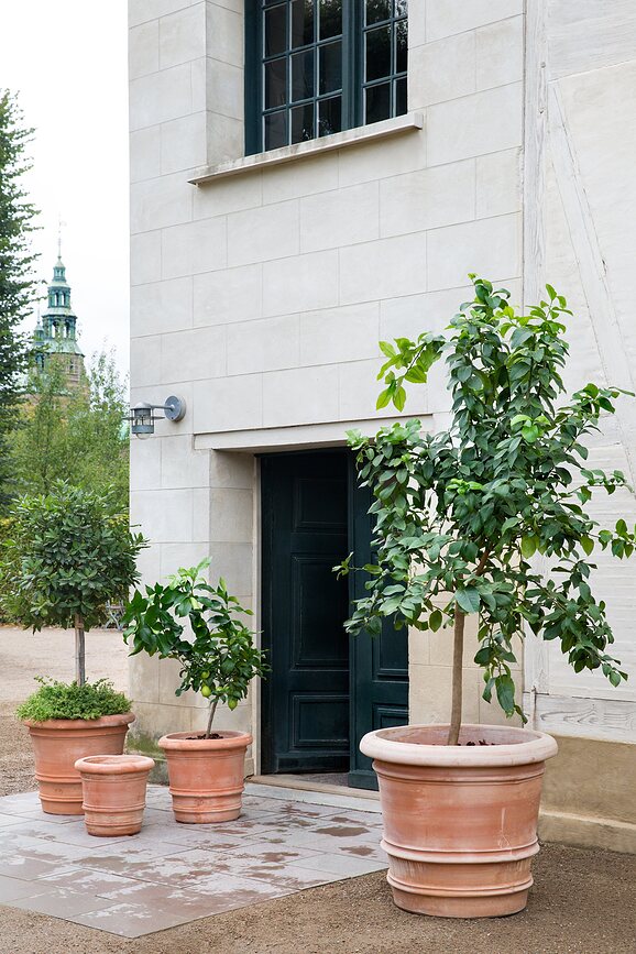 Maceta para exterior Lucca, 40 cm, rosa