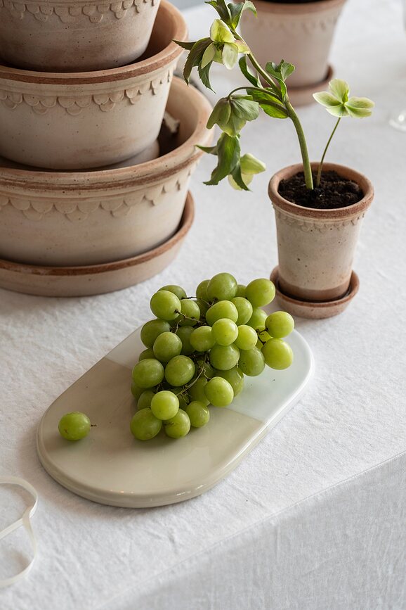 Nuna Δίσκος, 20 x 34 εκ., λευκός