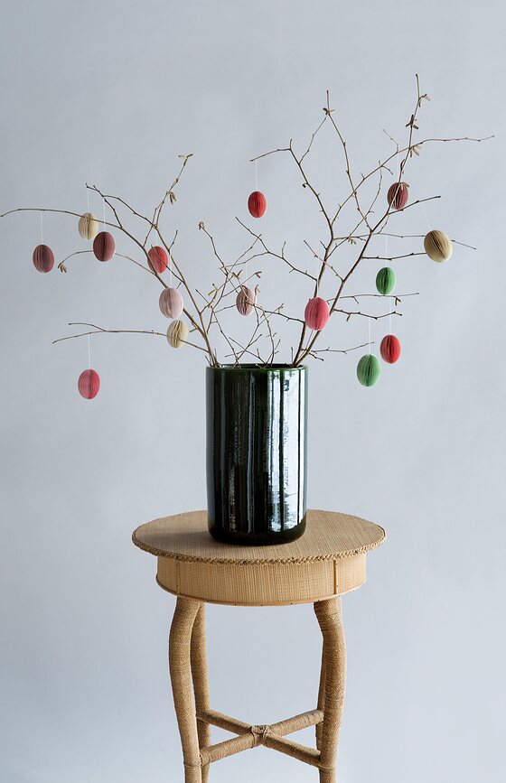 Oak Βάζο, 35 cm, πράσινο