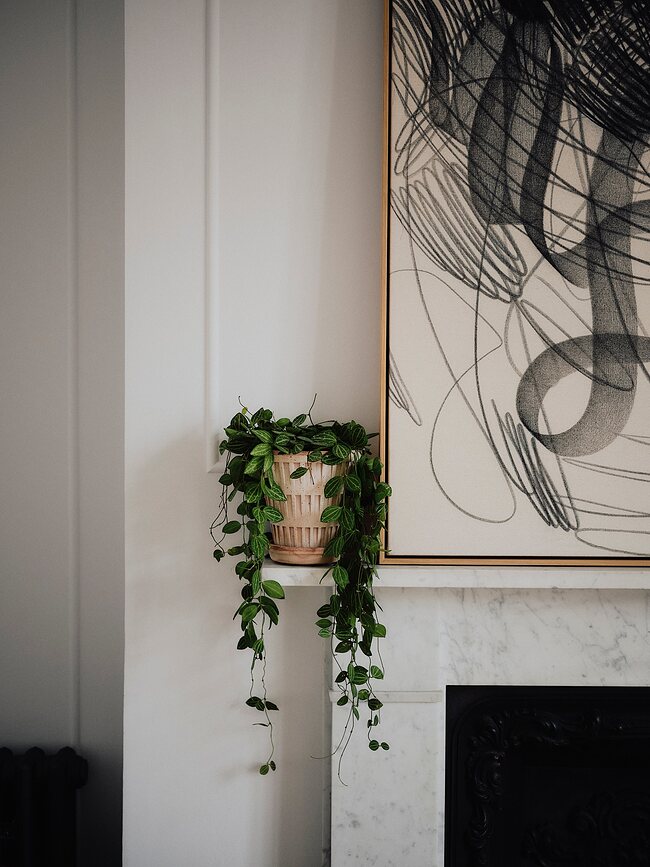 Pantheon Γλάστρα με πιατάκι, 12 εκ., ροζ