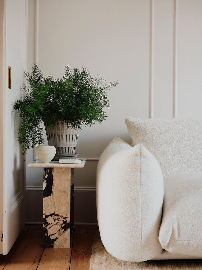 Pantheon Pot de Fleurs avec Soucoupe 12 cm, gris