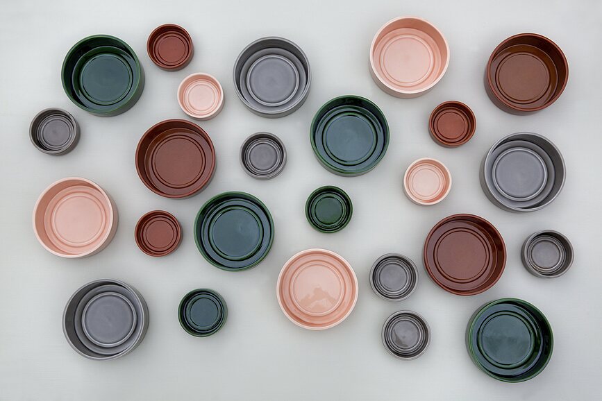 Plato para Maceta esmaltado Hoff, 14 cm, gris