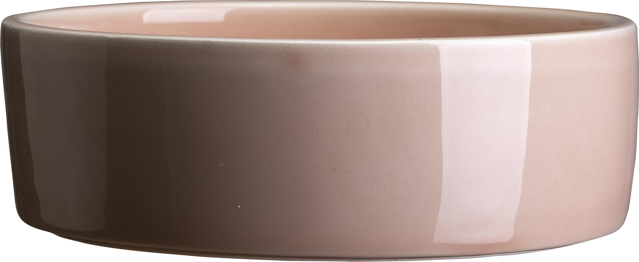 Podstawka pod doniczkę Hoff 25 cm różowa szkliwiona