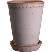 Puķu pods Helena augsts ar statīvu rozā 14 cm