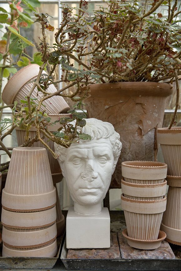 Simona Pot de Fleurs avec soucoupe, Ø 12 cm, rose