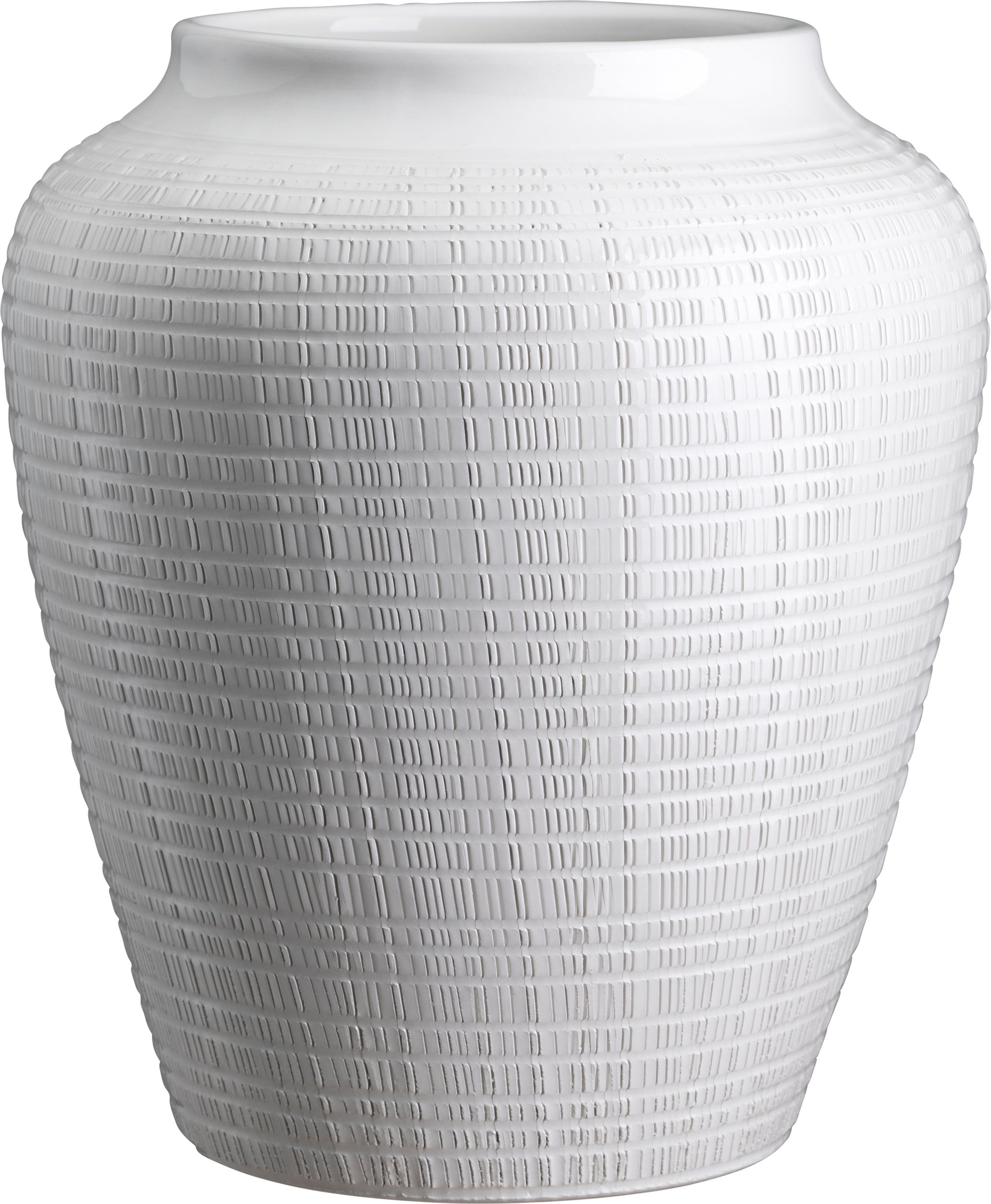 Willow Vase 25 cm weiß