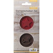 Birkmann Wesołych Świąt Rubber forms for stamps star and pole horse 2 pcs