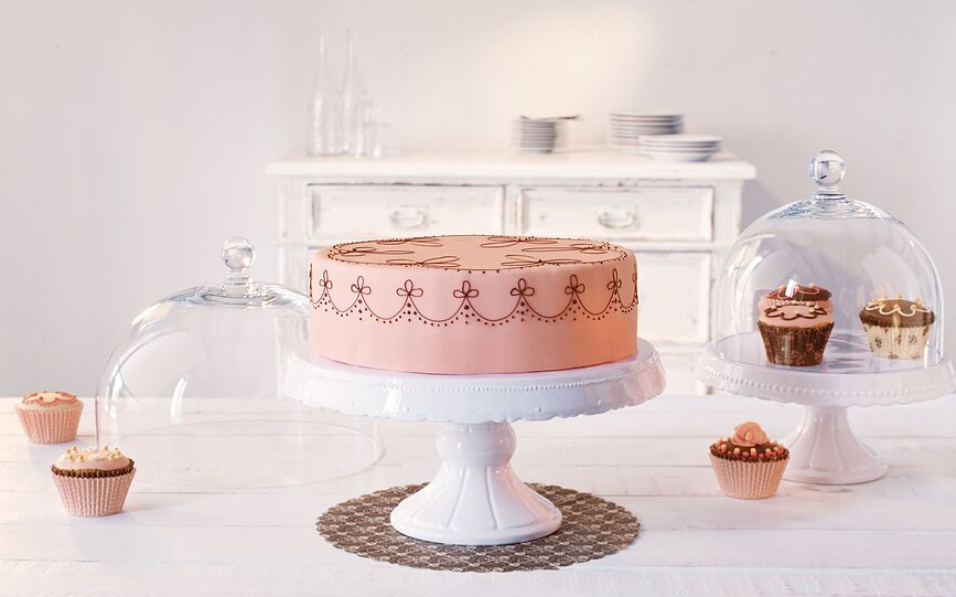 Campana de cristal Birkmann, 22 cm, para tartas