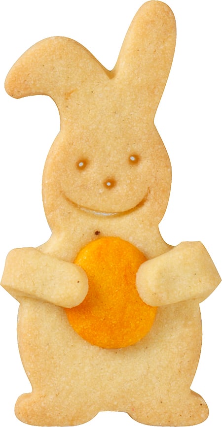 Cortador de Galletas Birkmann, diseño conejo abrazando
