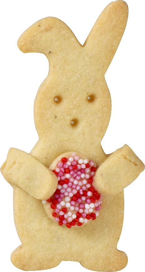 Cortador de Galletas Birkmann, diseño conejo abrazando