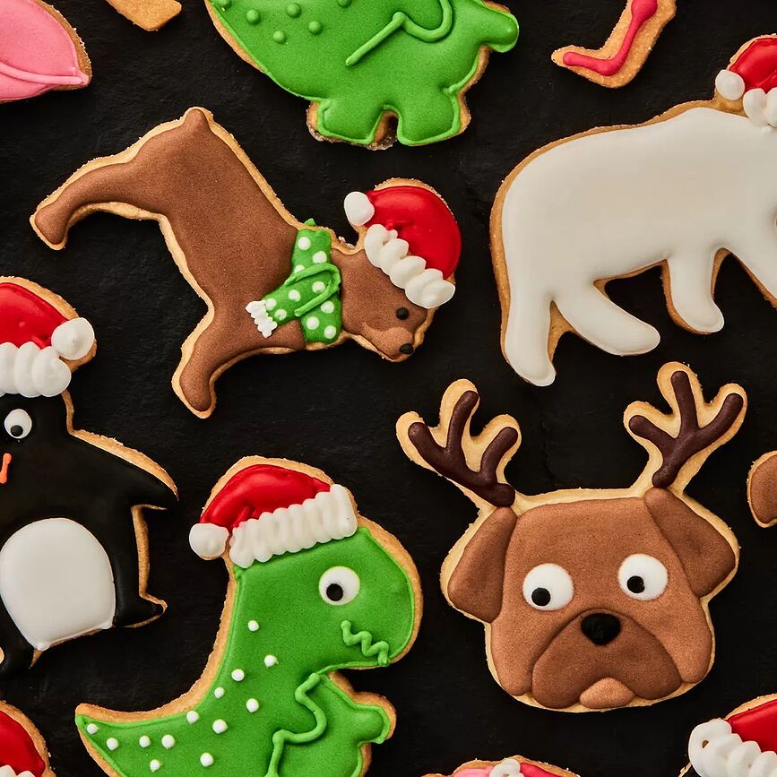 Cortador de galletas Cometa, diseño navideño