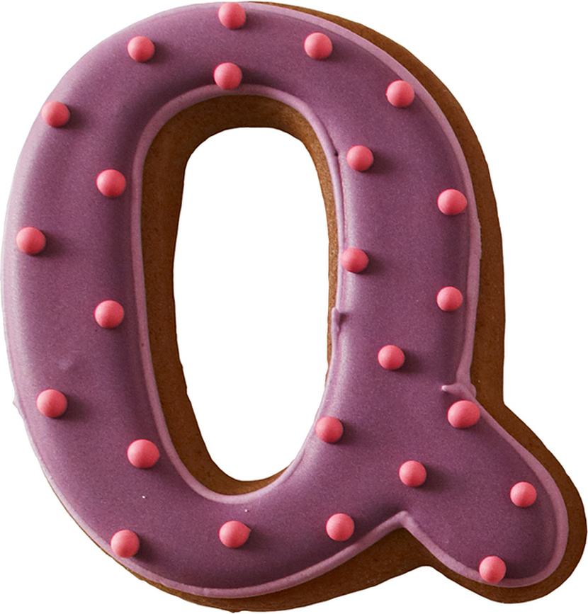 Cortador de galletas Birkmann, letra Q