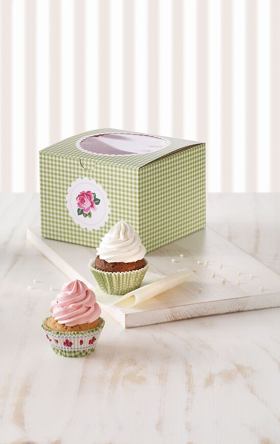 Cottage Garden Boîte Cadeau pour 4 muffins, Lot de 2