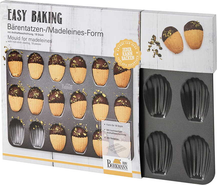 Easy Baking Backform für Madeleines