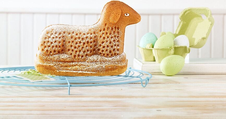 Molde para bizcocho Birkmann, con diseño de cordero 3D