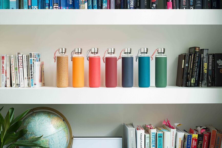 Black+Blum Boca za Vodu 0,6 l staklena grafitna