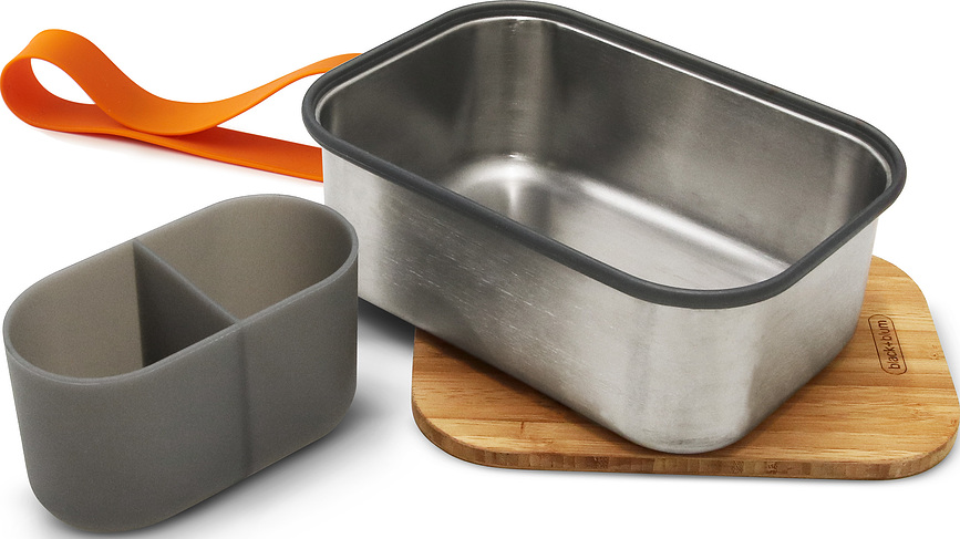 Black+Blum Boîte Repas taille L, orange, en acier inoxydable