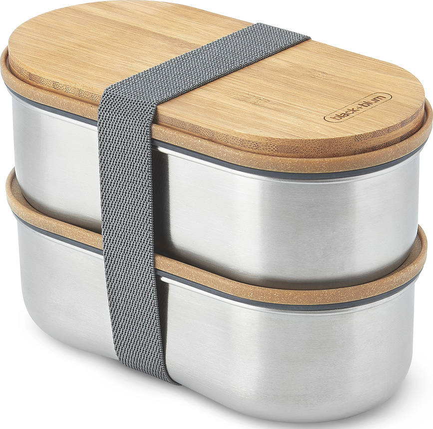 Black+Blum Boîtes Repas en acier inoxydable, Lot de 2