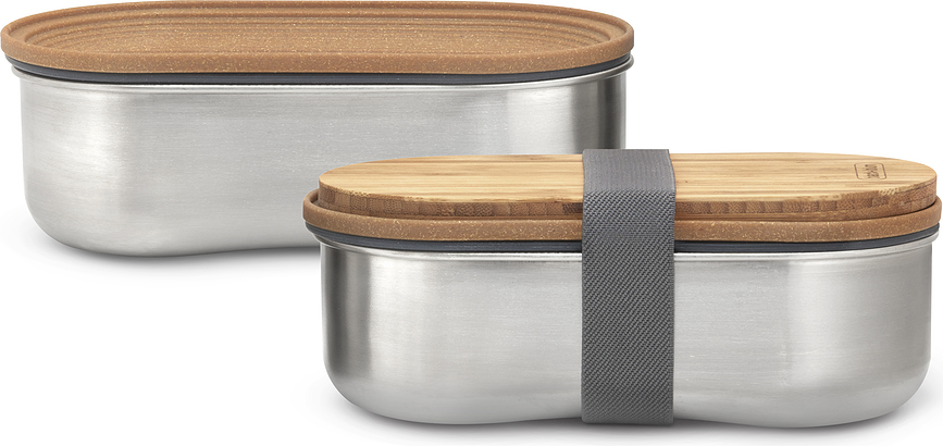 Black+Blum Boîtes Repas en acier inoxydable, Lot de 2