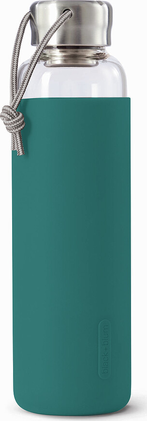 Black+Blum Steklenica za vodo, 0,6 l, morska, steklena