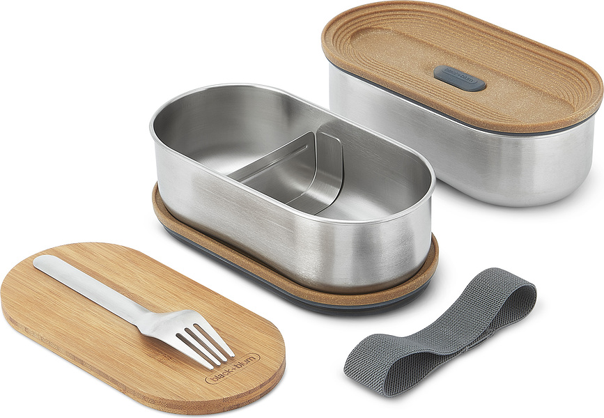 Fiambreras de acero inoxidable Black+Blum, 2 unidades