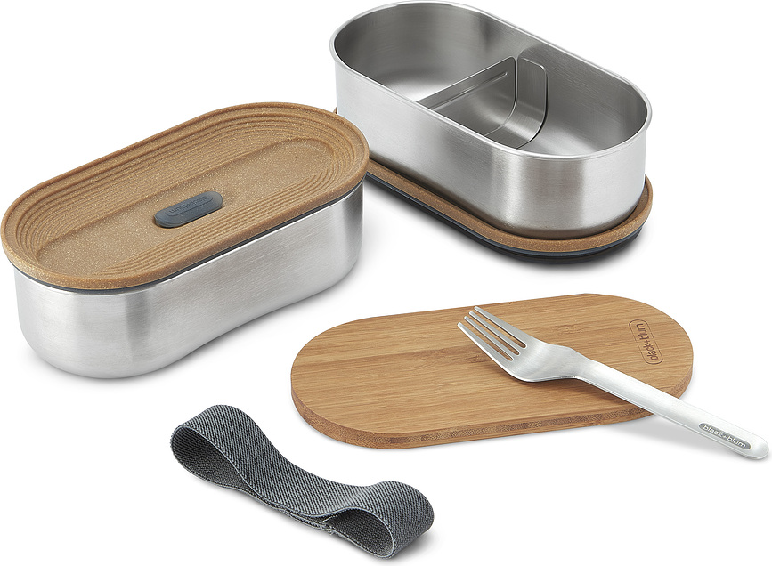 Fiambreras de acero inoxidable Black+Blum, 2 unidades