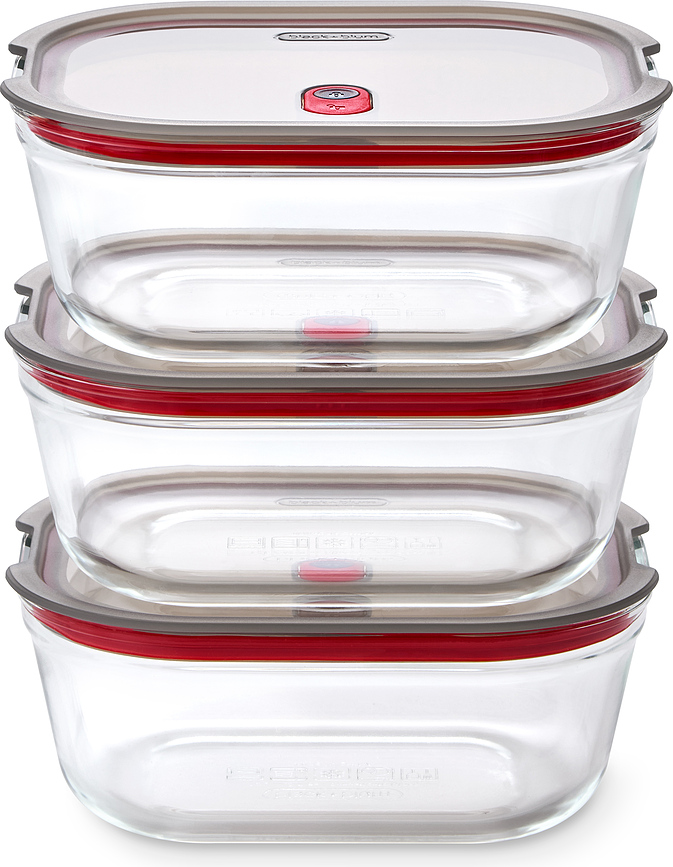 Кутии за храна Stack & Nest Glass, 3 бр.