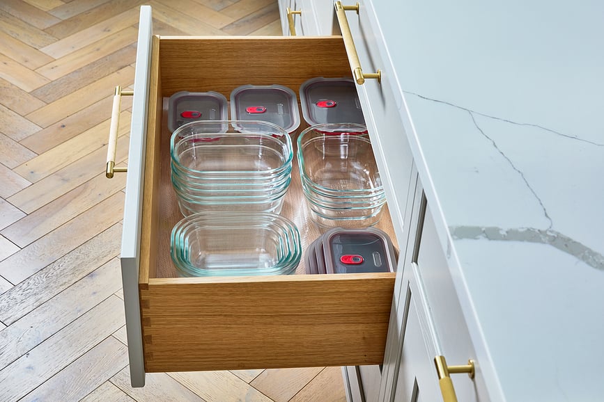 Pojemniki na żywność Stack & Nest Glass 4 szt.