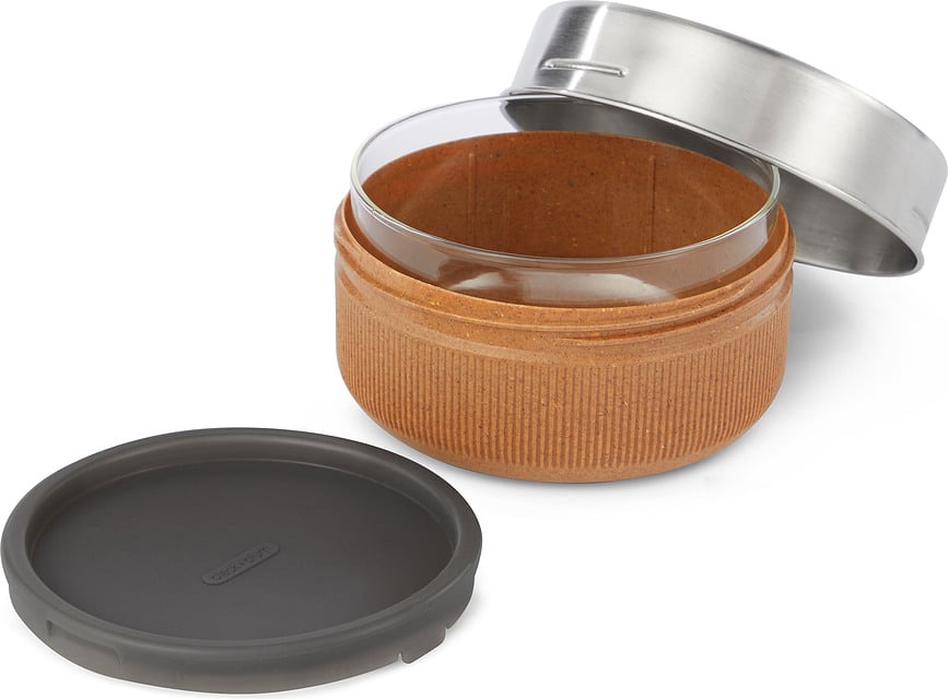 Recipiente de cristal Lunch Bowl, 0,75 l, color almendra