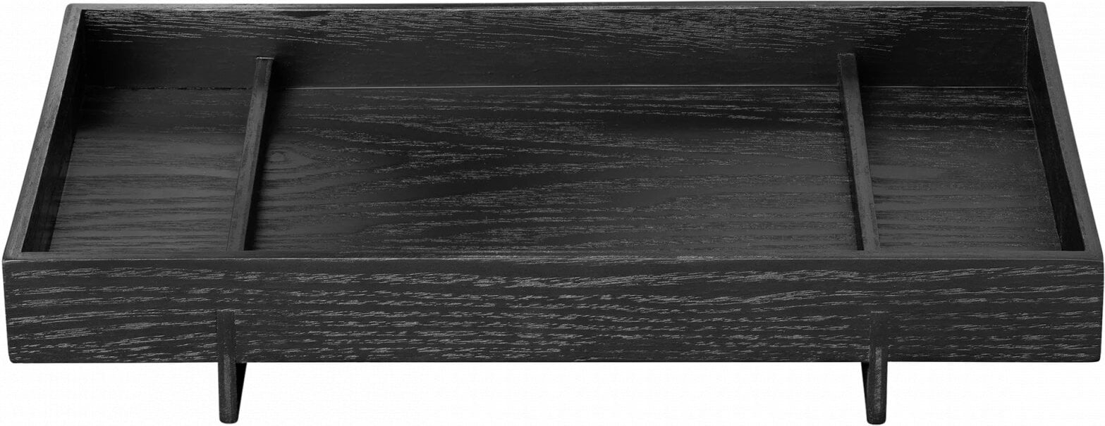 Abento Dekoratives Tablett 50 cm schwarz