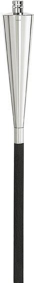 Antorcha de acero pulido Orchos, para jardín