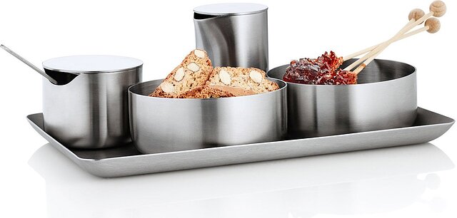 Basic Zuckerdose mit Stahldeckel - Blomus 63621