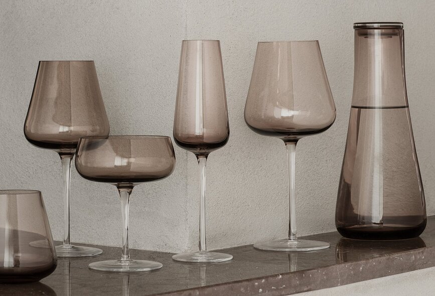 Belo Saucer Coupes à Champagne, marron, Lot de 2