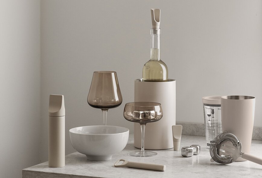 Belo Verres à Vin Blanc, marron, Lot de 2