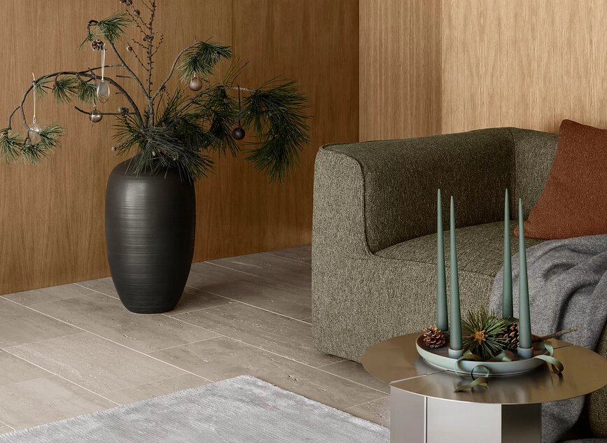 Bolas de Navidad Juhla, colores neutros, Pack de 6 unidades