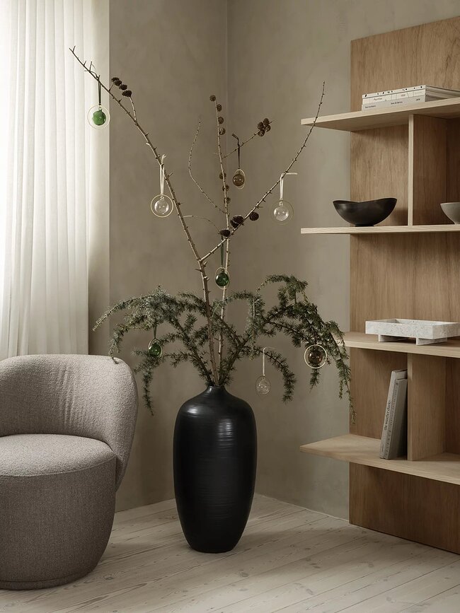 Bolas de Navidad Kitai transparentes, Pack de 4 unidades