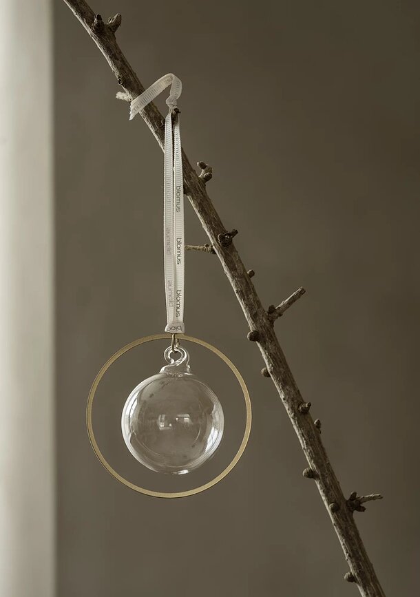 Bolas de Navidad Kitai transparentes, Pack de 4 unidades