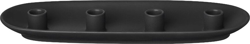 Bougeoir pour 4 bougies classiques Vela, ovale, noir